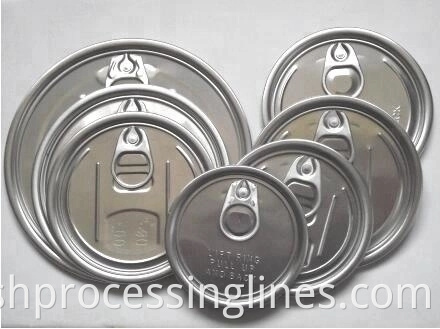 Aluminium tinplate shell bottom lid easy open lid easy open end production line